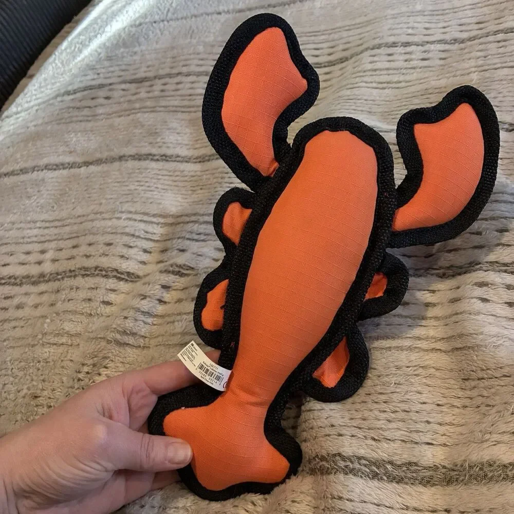 KONG Ballistic Lobster Dog Toy Durable Tug squeek rattle Medium/Large